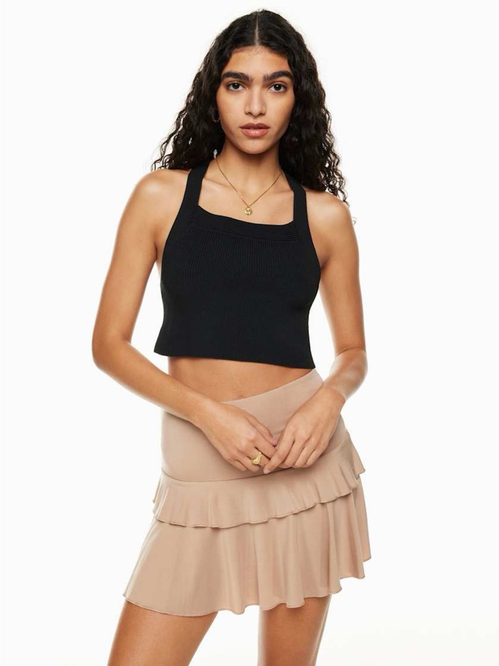 Wilfred Cayenne Top Aritzia Black Size Medium
